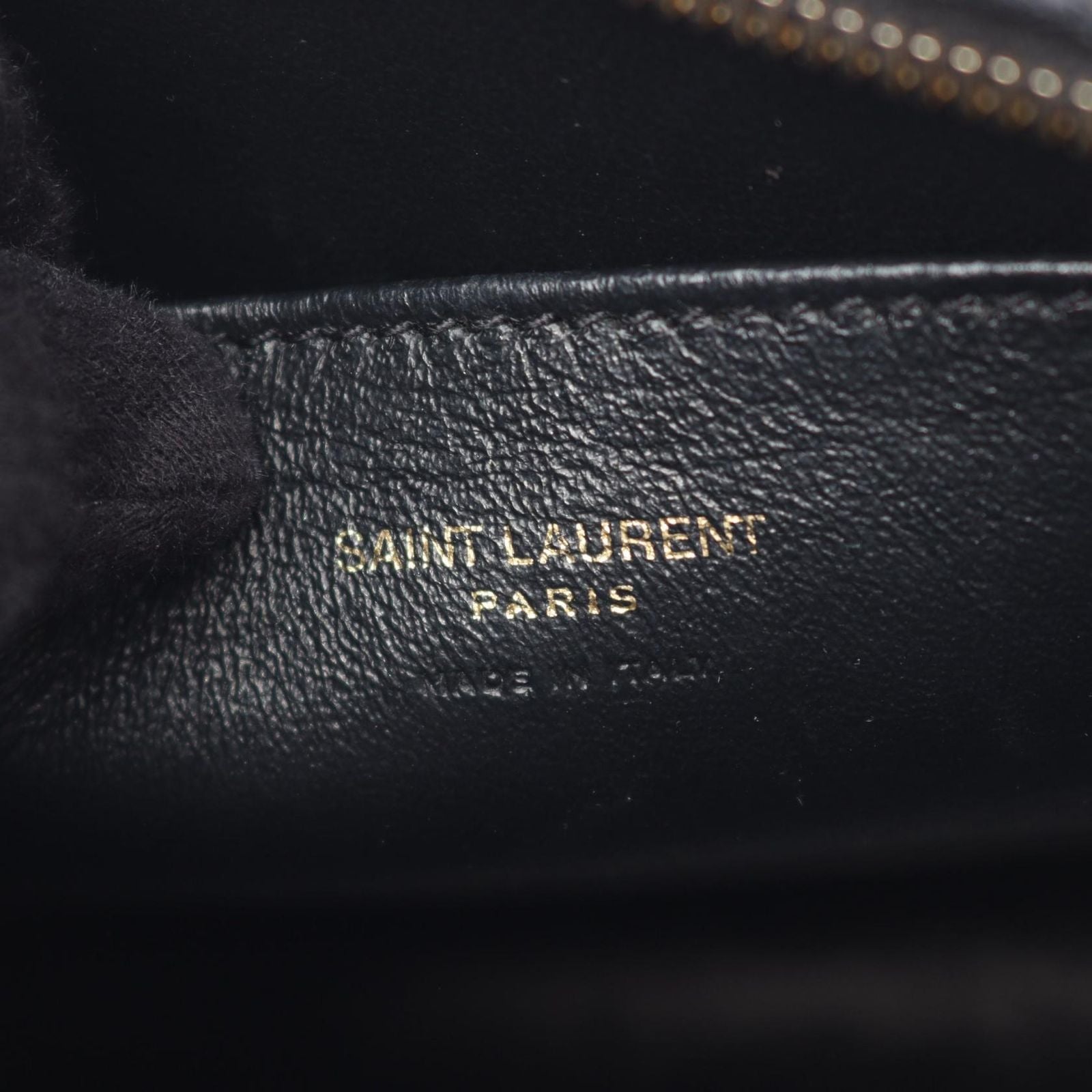 Saint Laurent Paris Handbag YSL Line Baby Monogram Cabas 2-Way Black Leather — view 4