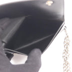 Celine Billfold Biker Chain Wallet Black Leather Shoulder — view 3