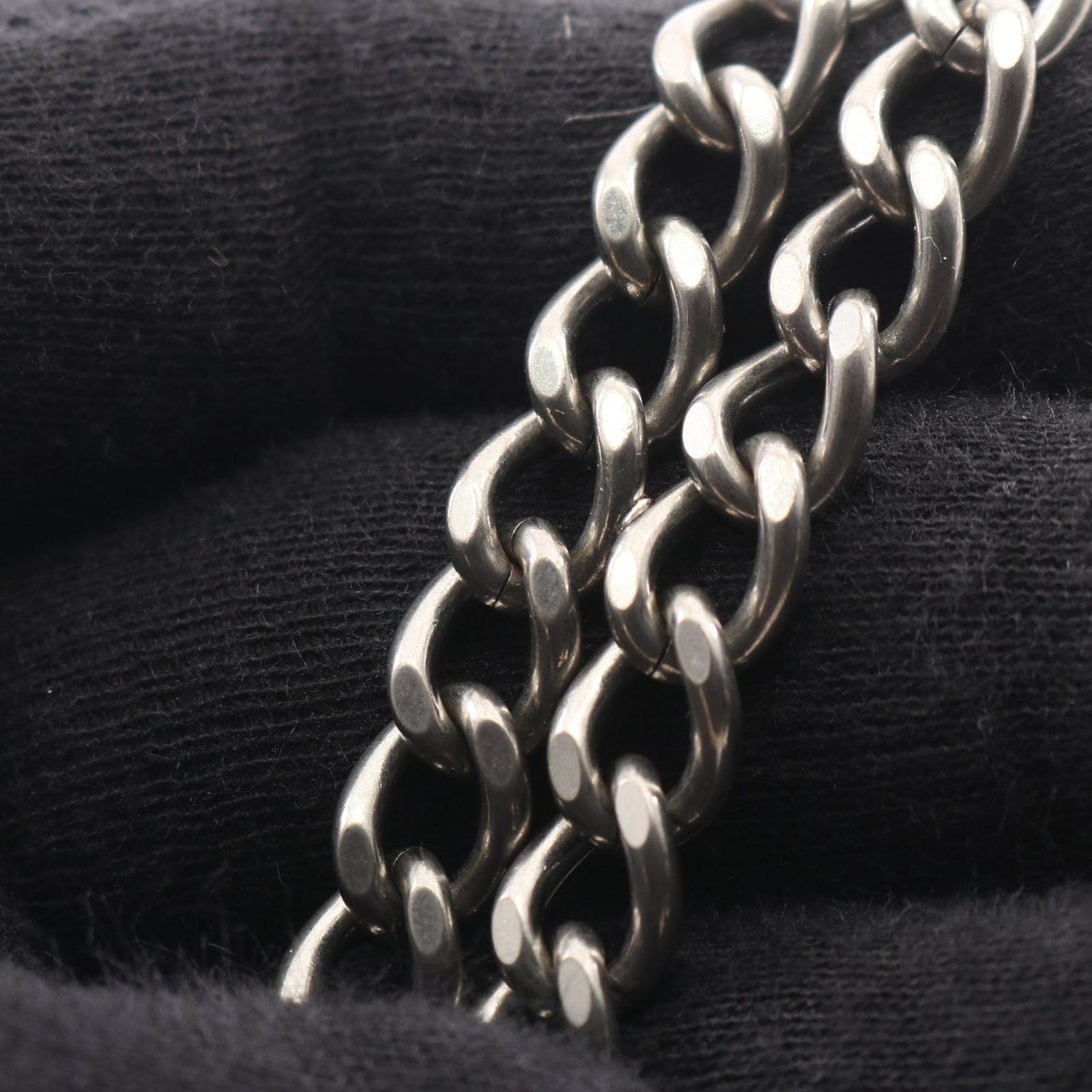 Celine Billfold Biker Chain Wallet Black Leather Shoulder — view 9