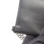 Celine Billfold Biker Chain Wallet Black Leather Shoulder — view 7