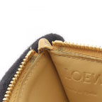 Loewe Coin Case Puzzle Card Holder Mustard White Leather — view 6