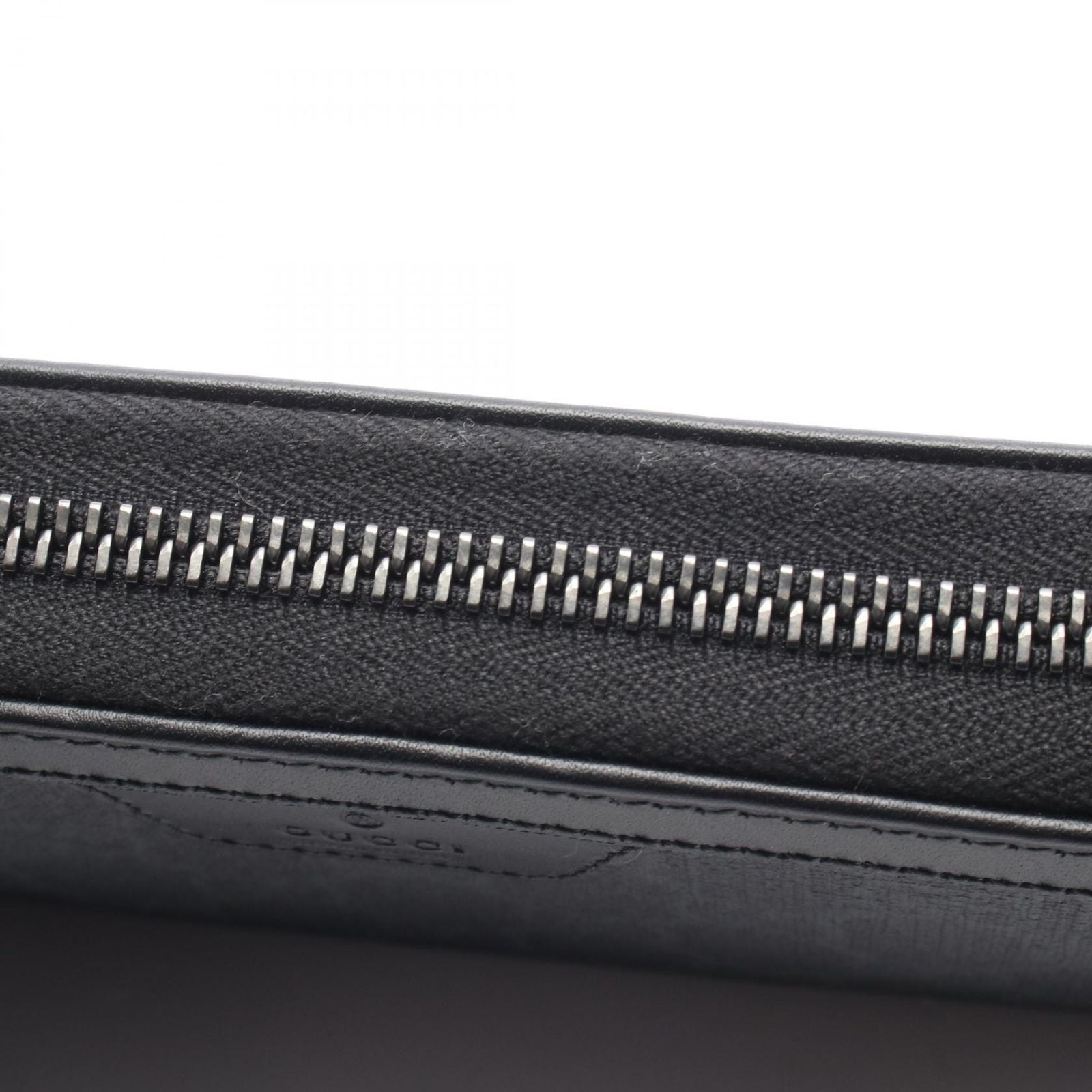 Gucci Round Wallet GG Supreme Black Leather — view 5