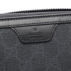 Gucci Round Wallet GG Supreme Black Leather — view 4