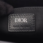 Dior Handbag Safari North South Oblique 2-Way Black Canvas Leather Tote — view 4