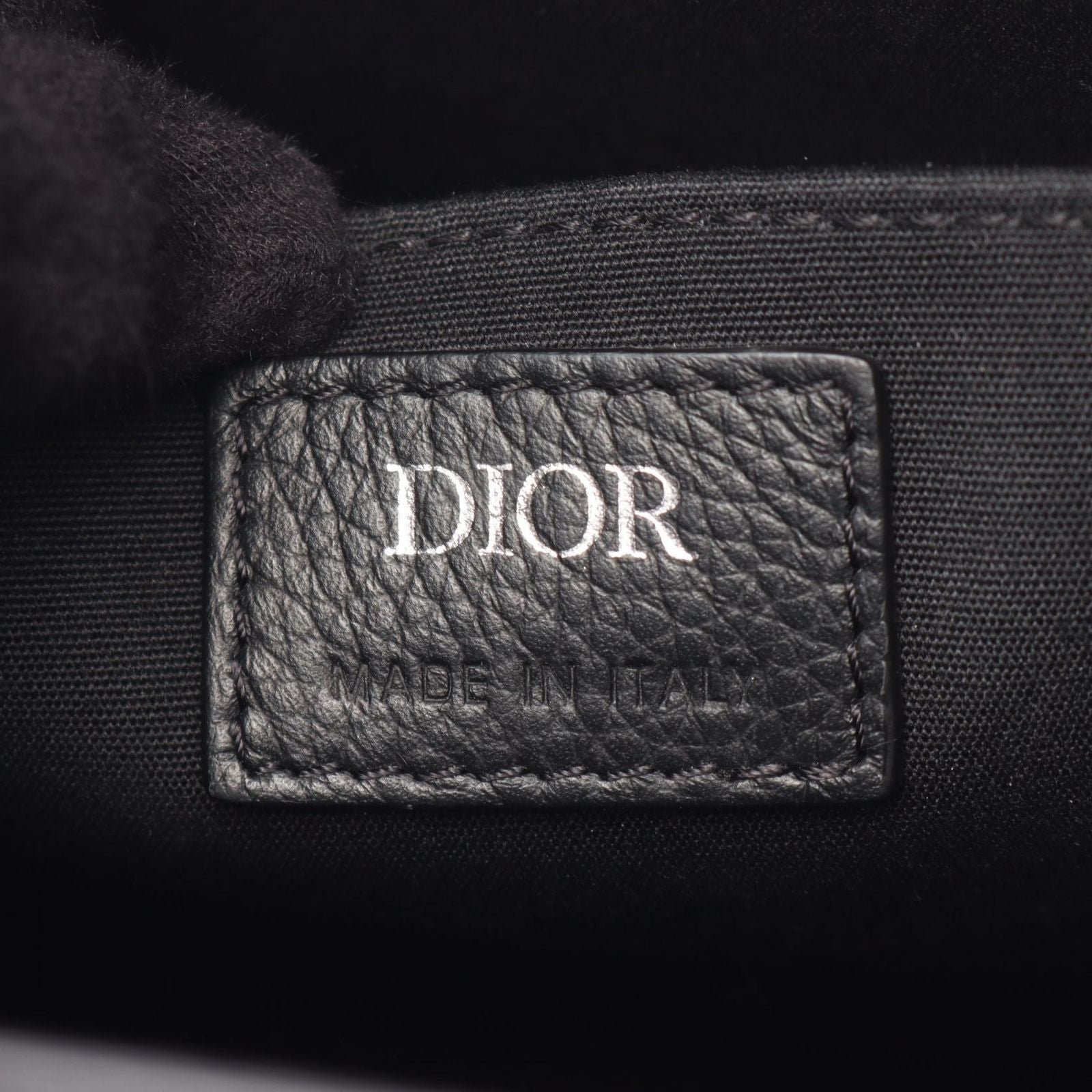Dior Handbag Safari North South Oblique 2-Way Black Canvas Leather Tote — view 4