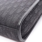 Dior Handbag Safari North South Oblique 2-Way Black Canvas Leather Tote — view 9