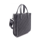 Dior Handbag Safari North South Oblique 2-Way Black Canvas Leather Tote — view 2