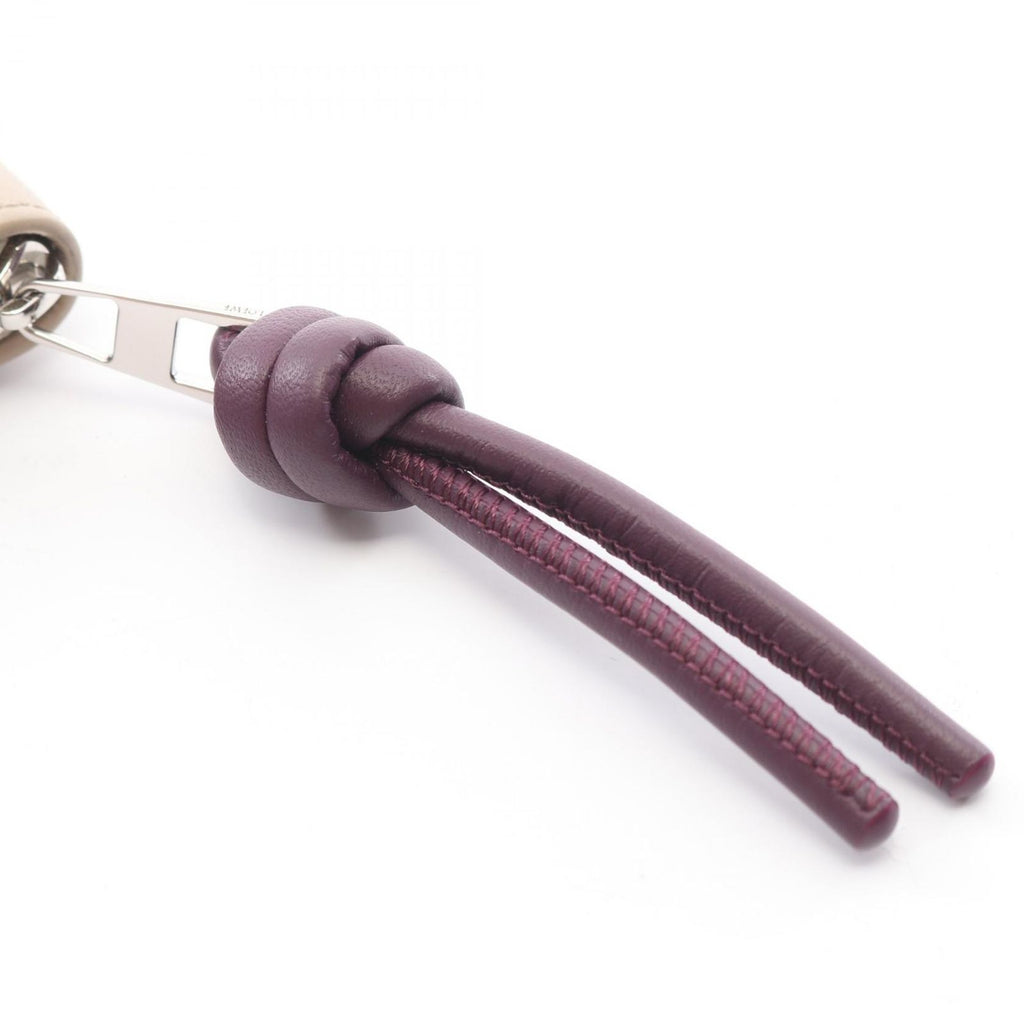 Loewe Coin Case Zip Purse Cles I Plum Leather — view 8