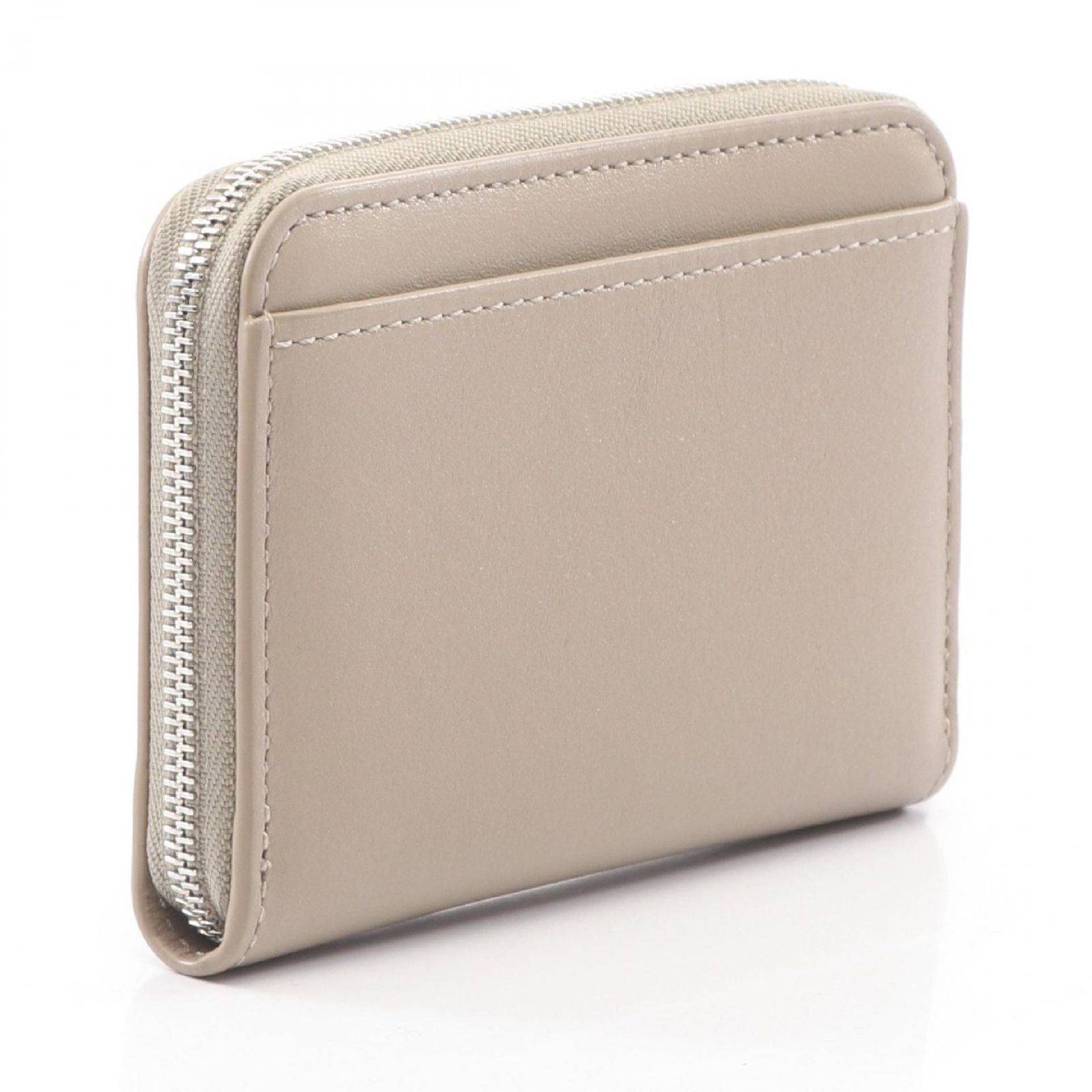 Loewe Coin Case Zip Purse Cles I Plum Leather — view 2