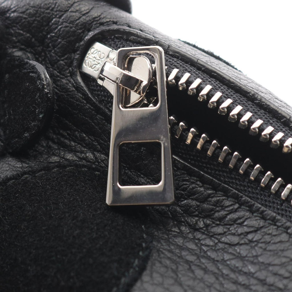 Loewe Coin Case Panda Purse Black Leather Suede — view 9