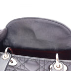 Dior Handbag Lady Dior MY Abcdior Lady Dior Small Cannage 2-Way Black Leather — view 6