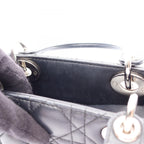 Dior Handbag Lady Dior MY Abcdior Lady Dior Small Cannage 2-Way Black Leather — view 7