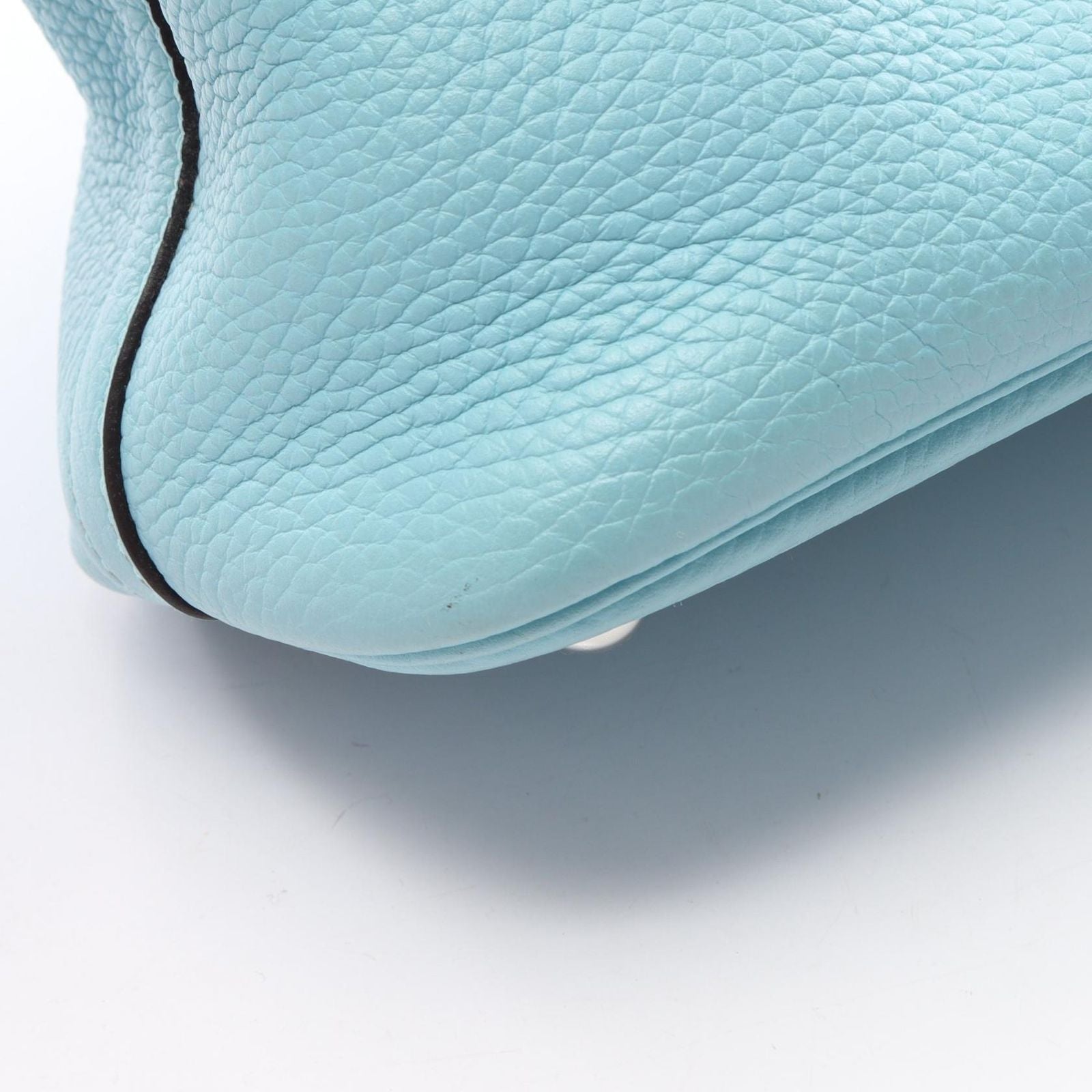 Hermes Handbag Bolide 31 2-Way Blue Leather Atoll — view 8