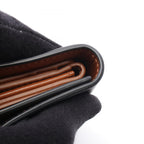 Celine Trifold Wallet Small Triomphe Black Brown Leather — view 8