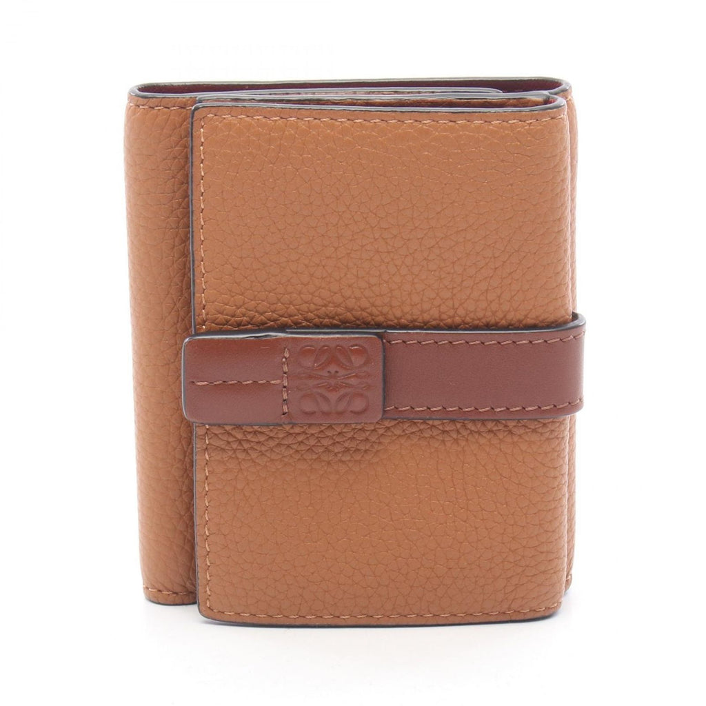Loewe Trifold Wallet Brown Leather
