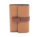 Loewe Trifold Wallet Vertical Small Camel Leather