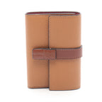 Loewe Trifold Wallet Vertical Small Camel Leather