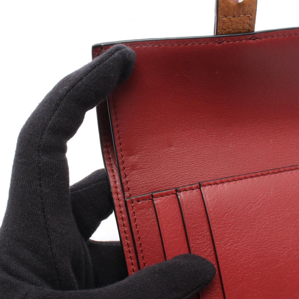 Loewe Trifold Wallet Vertical Small Camel Leather — view 6