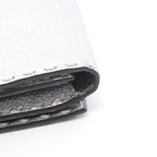 Fendi Bifold Wallet Peekaboo Selleria Silver Leather — view 8