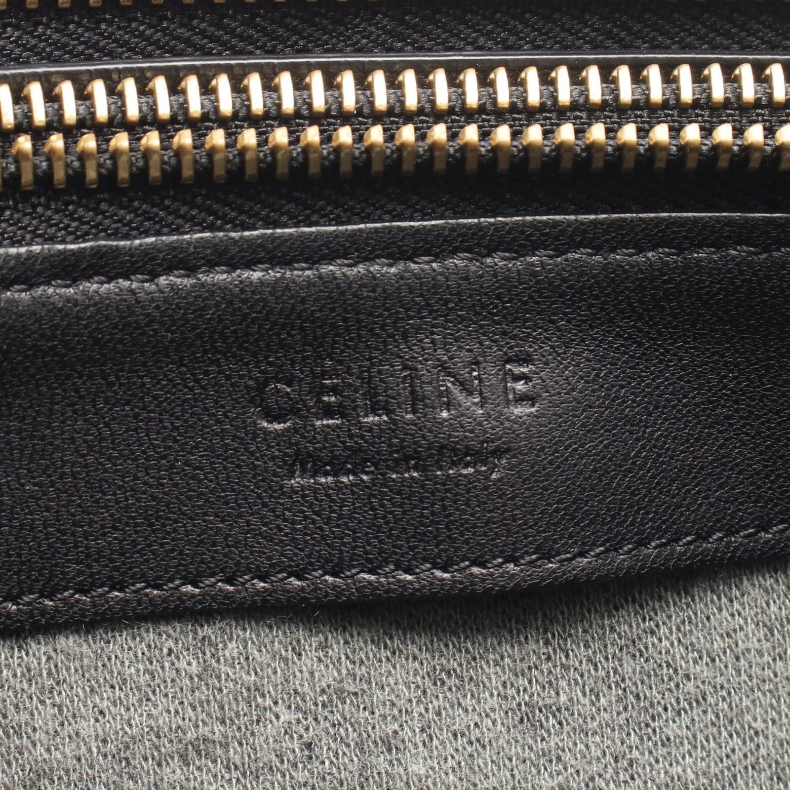Celine Shoulder Bag Trio Large Black Leather — view 4
