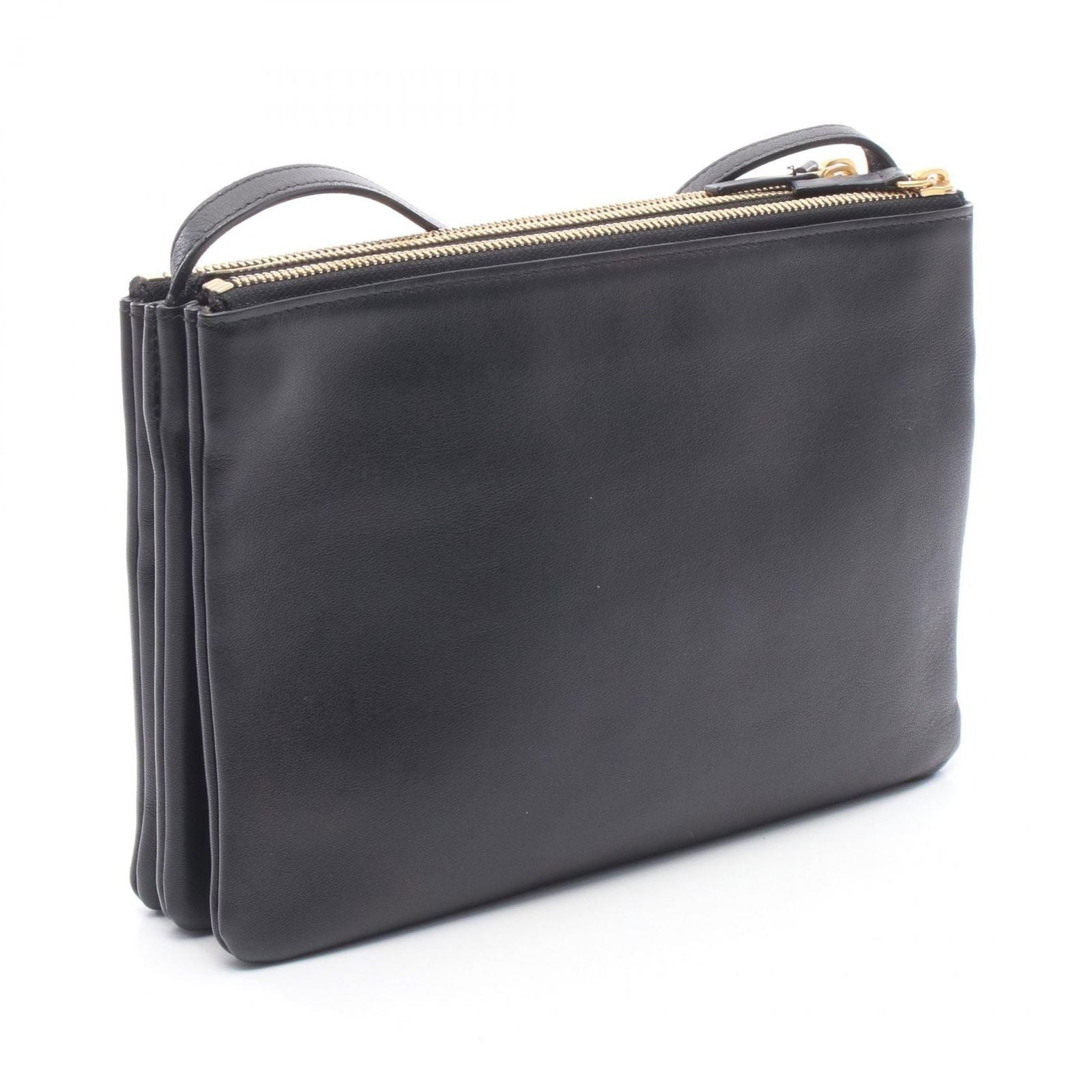 Celine Shoulder Bag Trio Large Black Leather — view 2