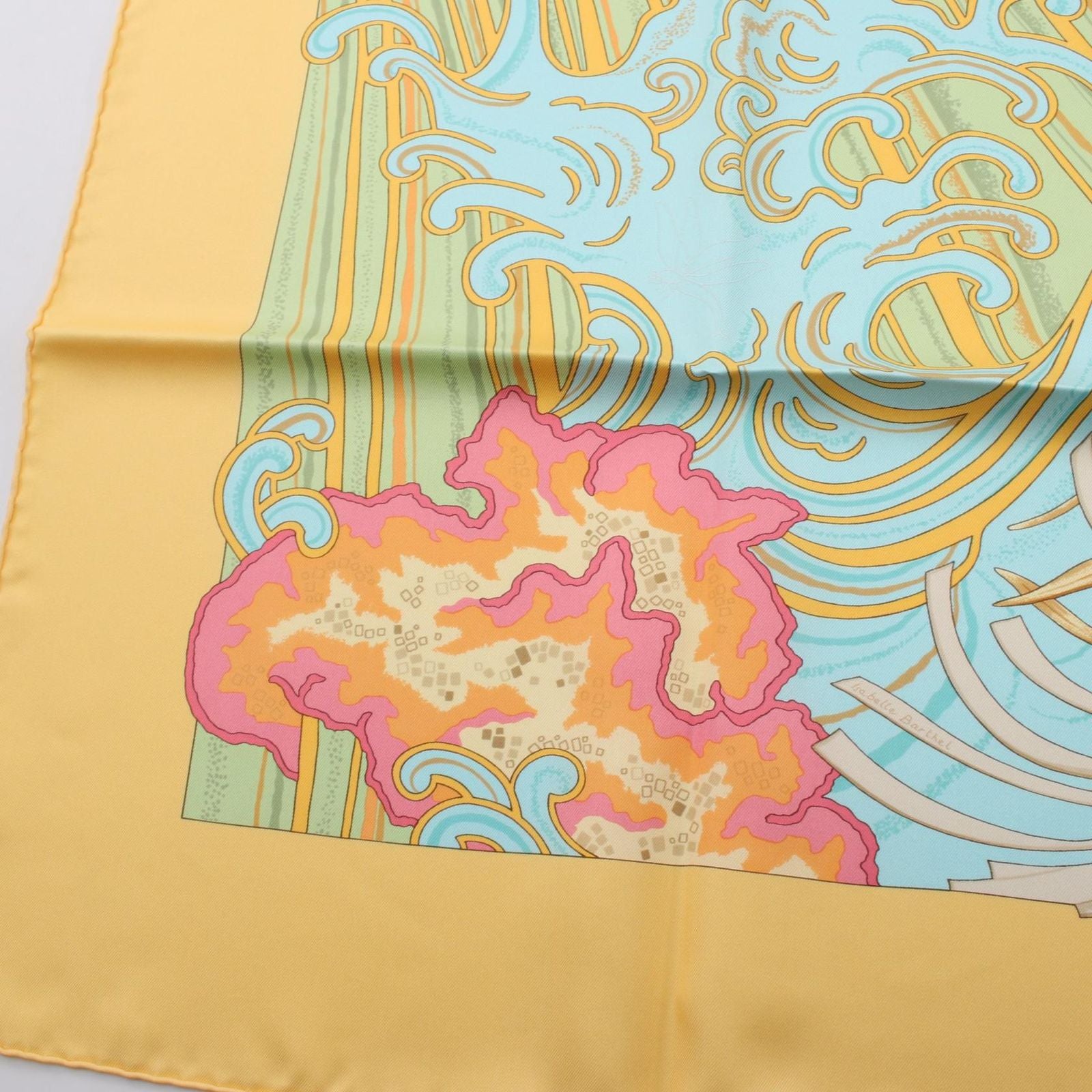 Hermes Scarf Carre 90 a Contre Courant Silk — view 5