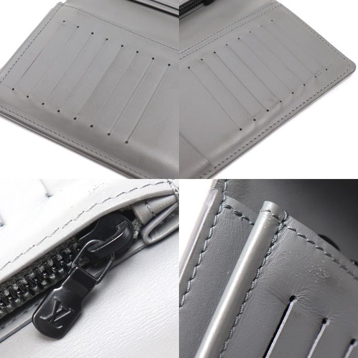 Louis Vuitton Portefeuille Brazza Wallet Monogram Shadow Gray — view 6