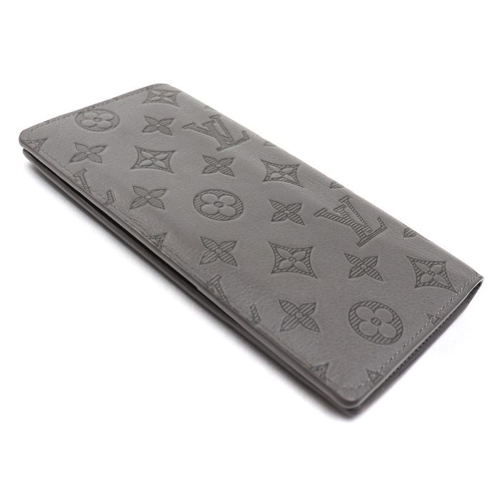Louis Vuitton Portefeuille Brazza Wallet Monogram Shadow Gray — view 2