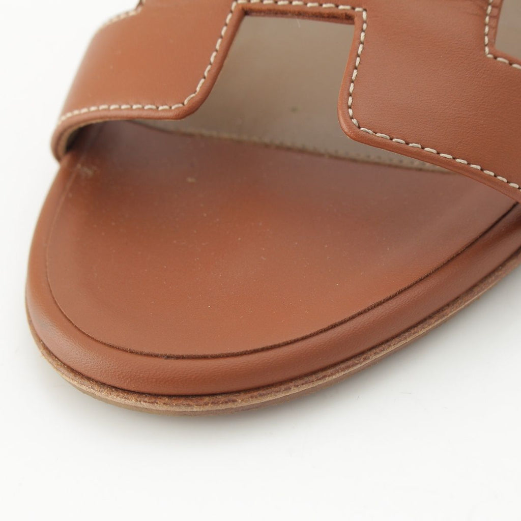 Hermes Oasis Motif Sandals Gold — view 8
