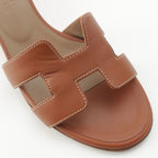Hermes Oasis Motif Sandals Gold — view 6