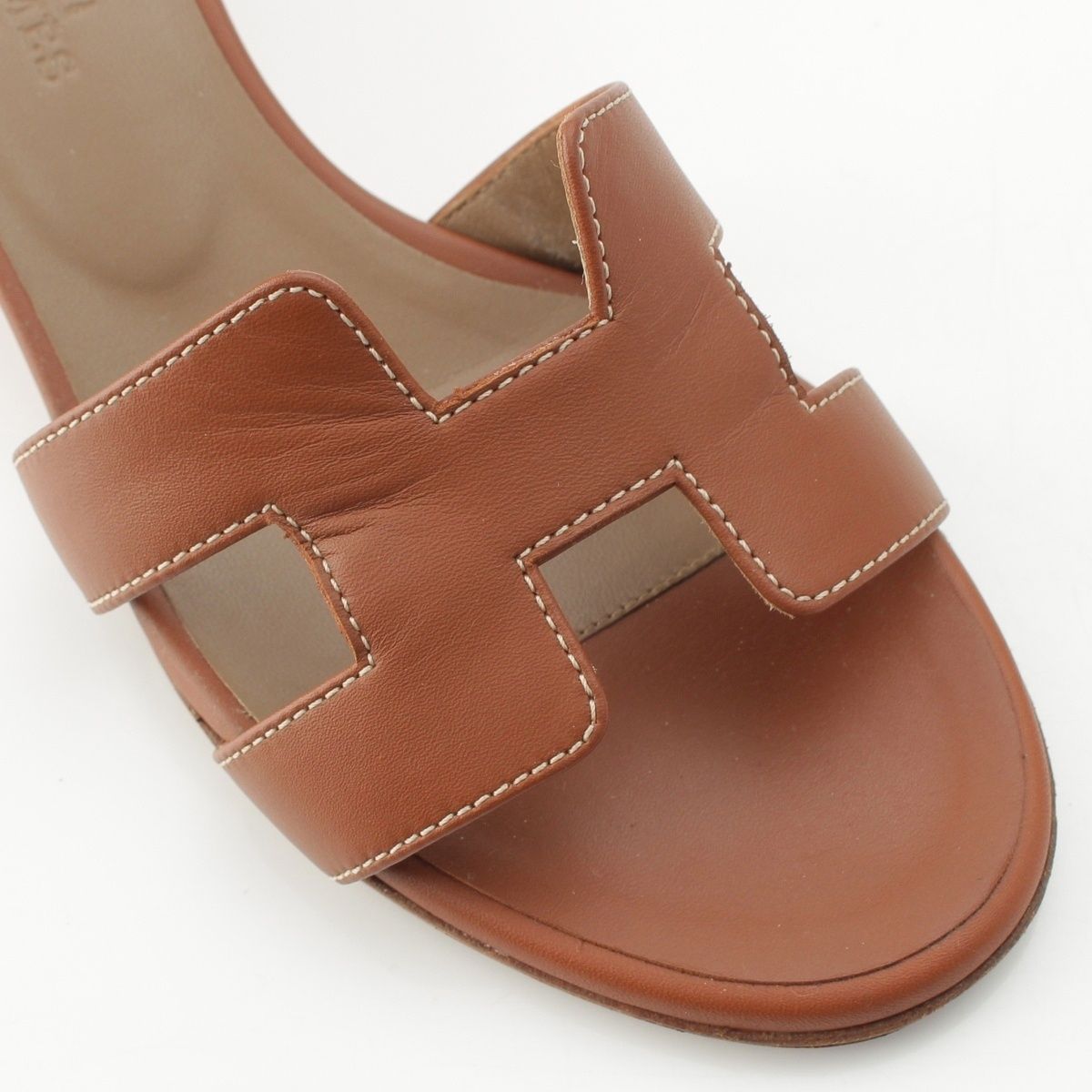 Hermes Oasis Motif Sandals Gold — view 6