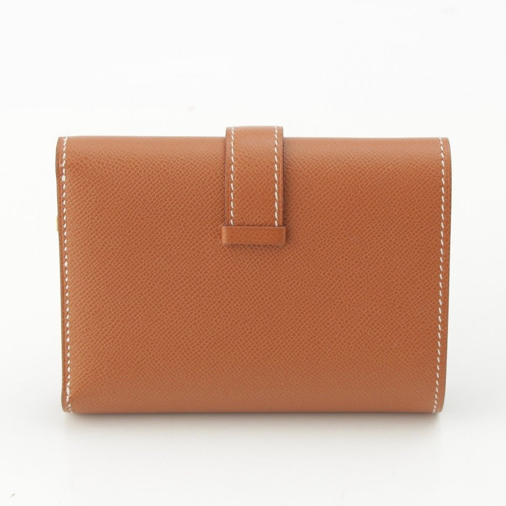 Hermes Bearn Combination Veau Epsom Compact Wallet Trifold Gold — view 2