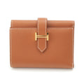 Hermes Bearn Combination Veau Epsom Compact Wallet Trifold Gold