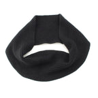 Hermes Cashmere Knit Scarf Snood Black — view 3