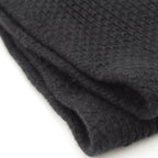 Hermes Cashmere Knit Scarf Snood Black — view 6