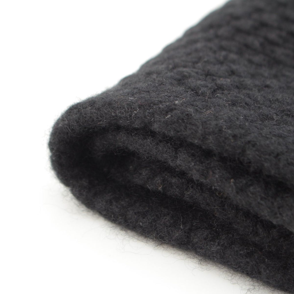 Hermes Cashmere Knit Scarf Snood Black — view 7
