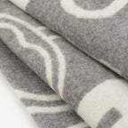 Hermes Cashmere Kazak Keys Collection Scarf Gray — view 8