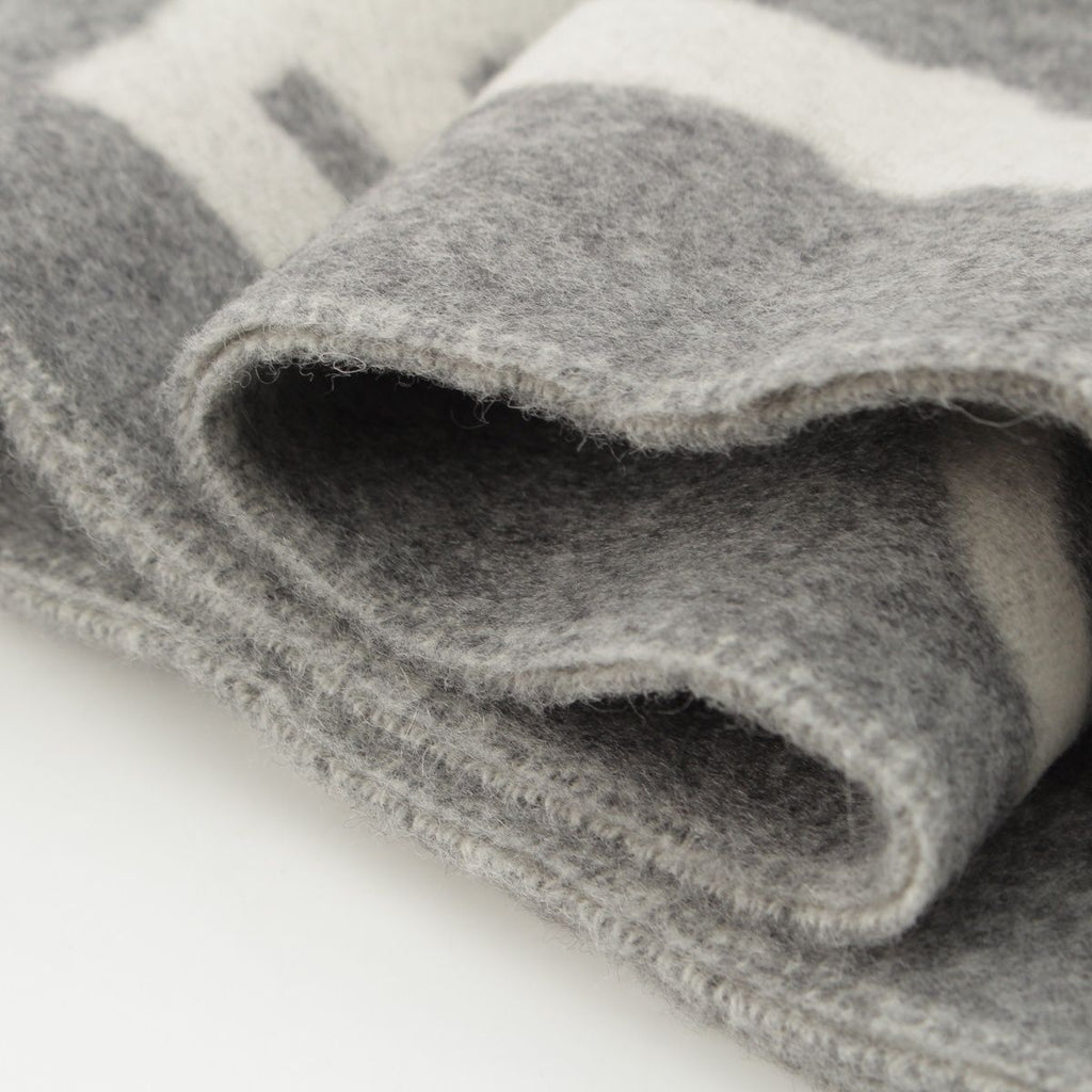 Hermes Cashmere Kazak Keys Collection Scarf Gray — view 9