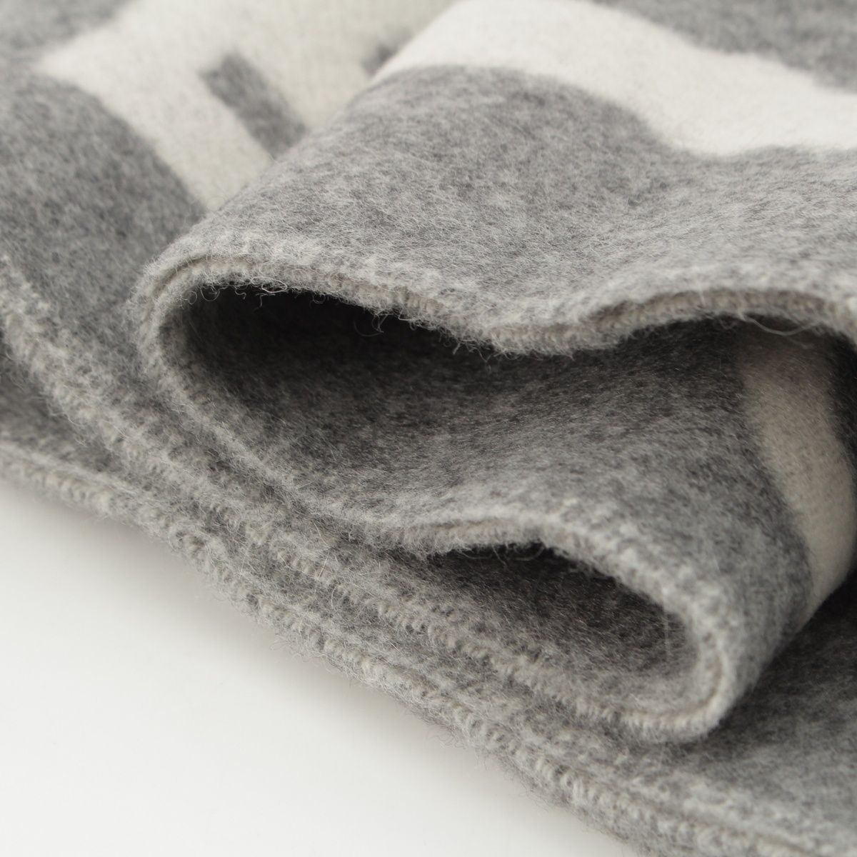 Hermes Cashmere Kazak Keys Collection Scarf Gray — view 9