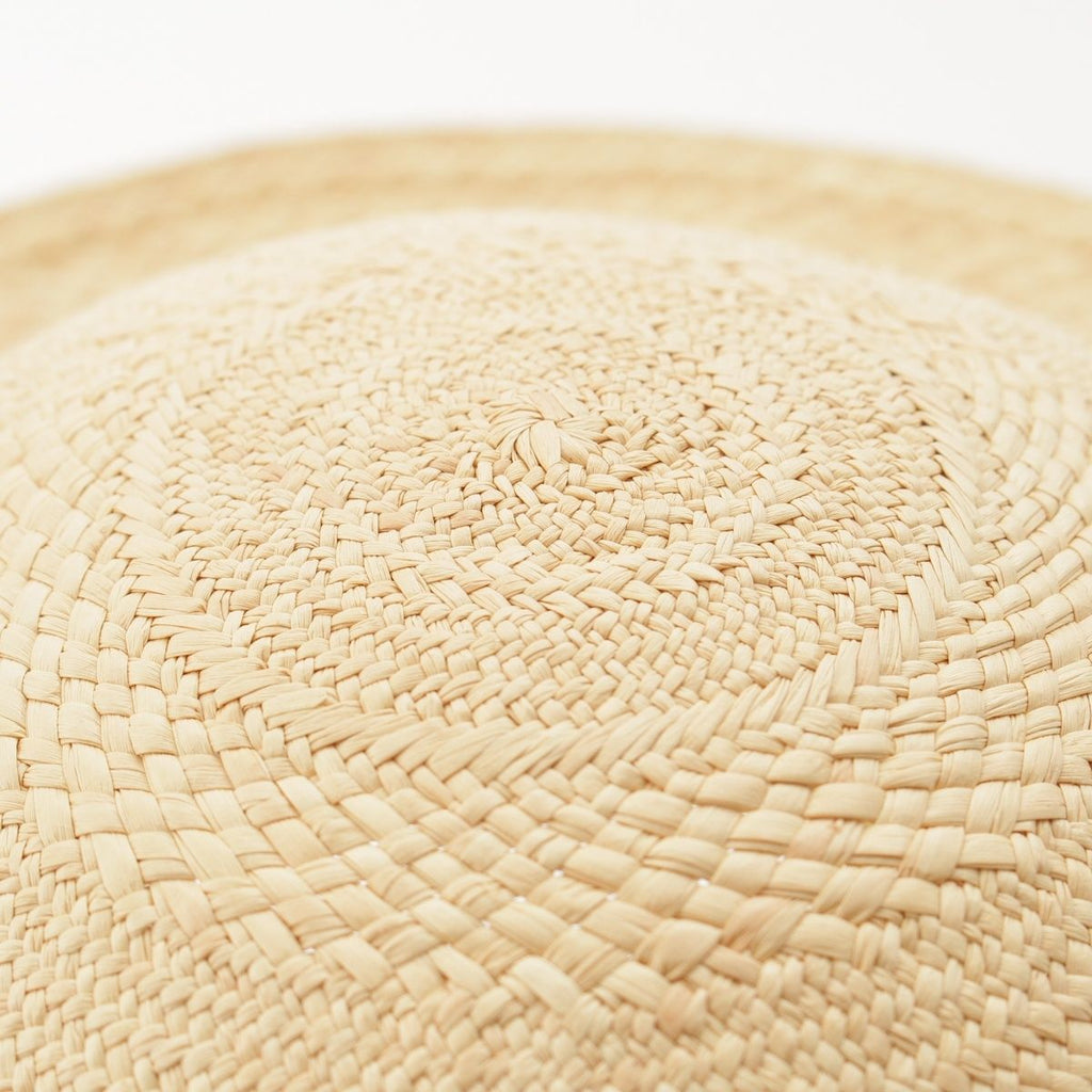 Hermes Straw Hat Soled Beige Yellow 57 — view 5