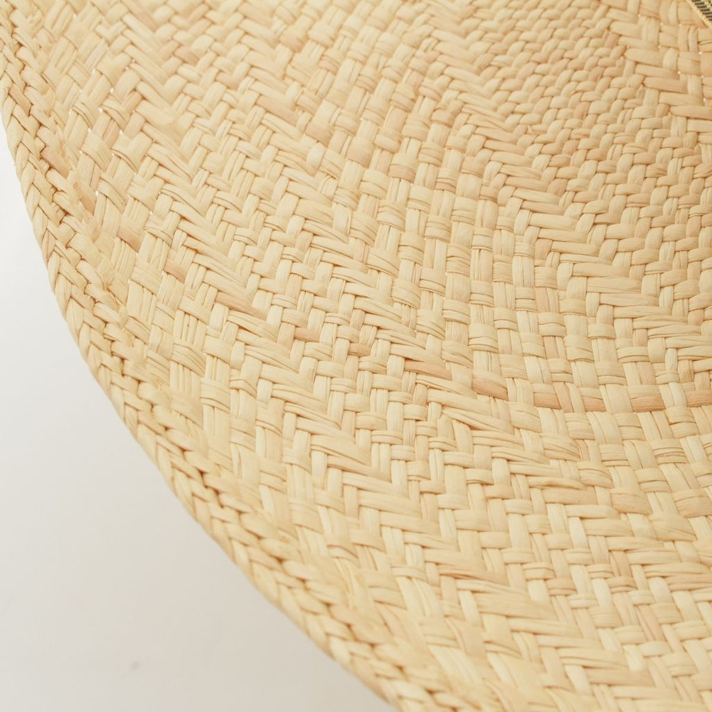 Hermes Straw Hat Soled Beige Yellow 57 — view 8