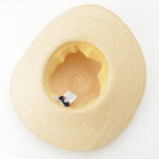 Hermes Straw Hat Soled Beige Yellow 57 — view 4