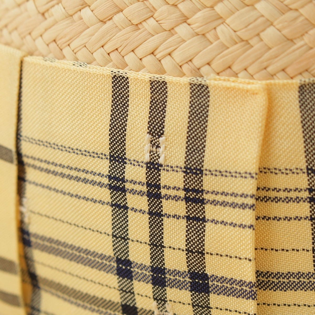 Hermes Straw Hat Soled Beige Yellow 57 — view 7