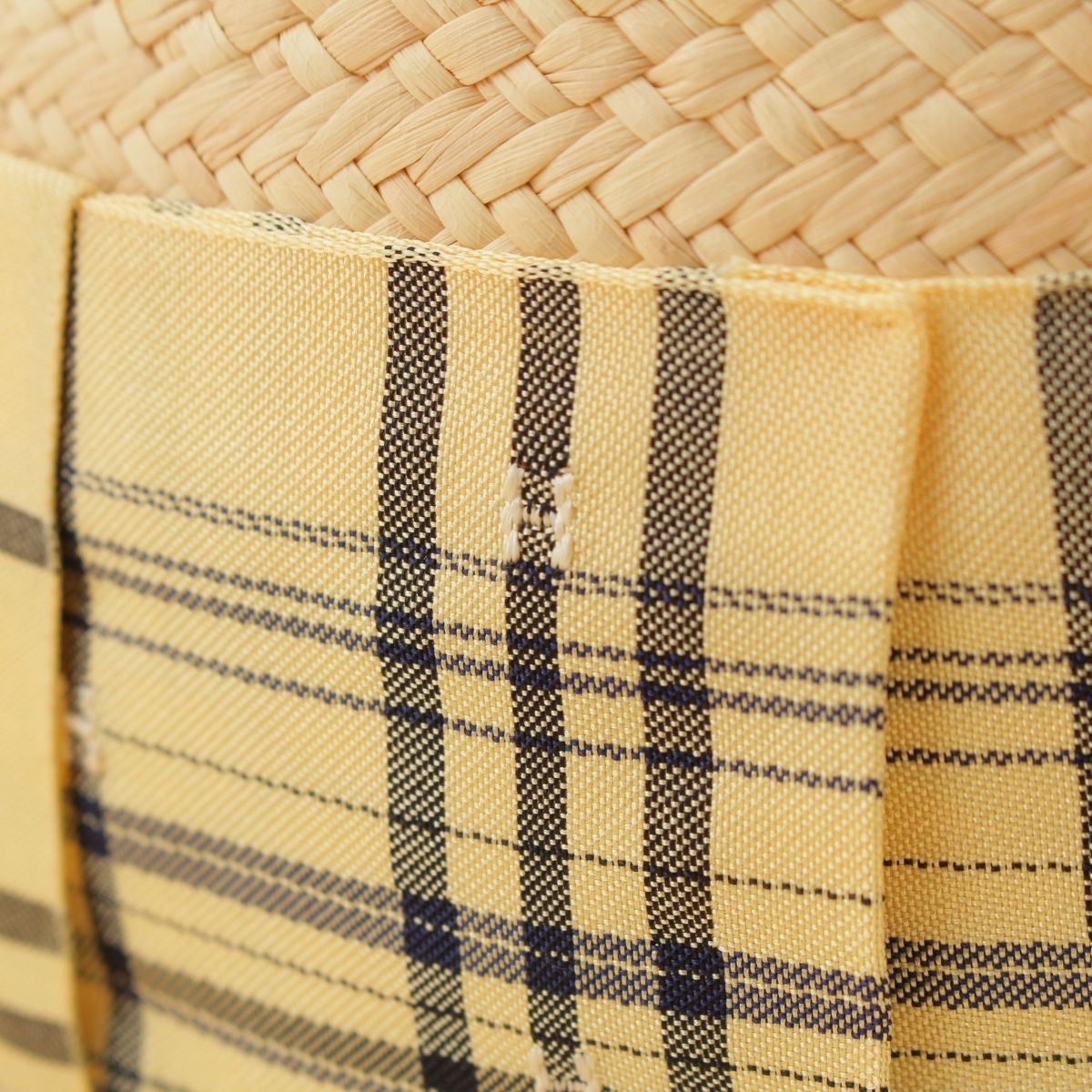Hermes Straw Hat Soled Beige Yellow 57 — view 7