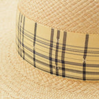 Hermes Straw Hat Soled Beige Yellow 57 — view 6