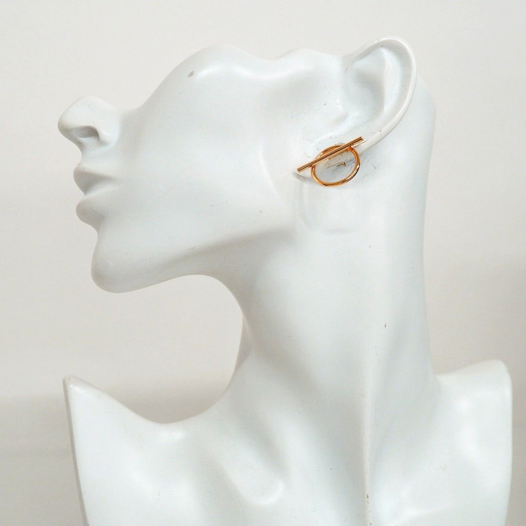 Hermes Earrings Echappee MM 18k Pink Gold — view 5