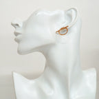 Hermes Earrings Echappee MM 18k Pink Gold — view 5