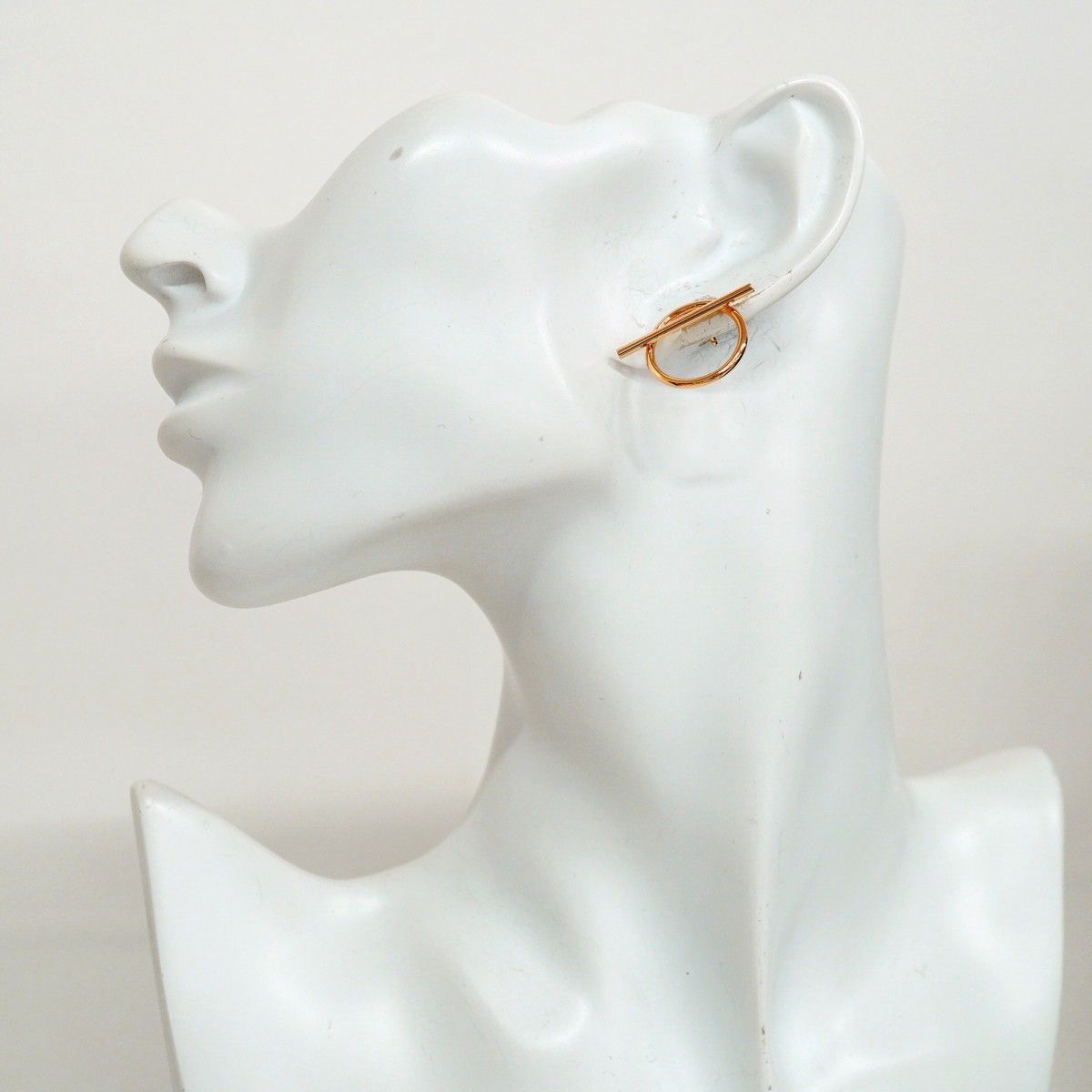 Hermes Earrings Echappee MM 18k Pink Gold — view 5
