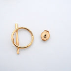 Hermes Earrings Echappee MM 18k Pink Gold — view 4