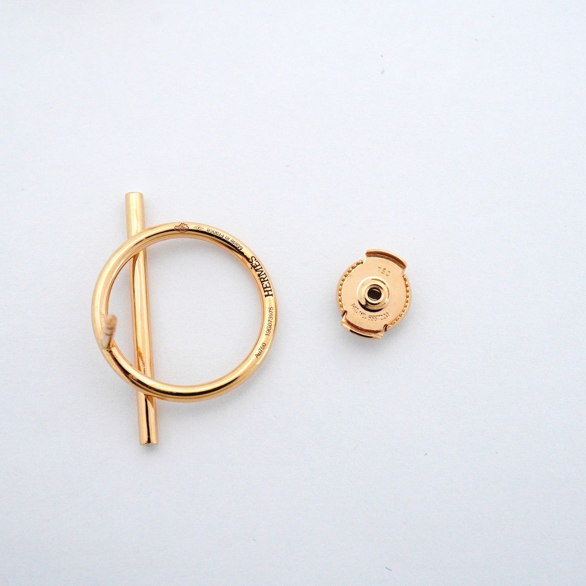 Hermes Earrings Echappee MM 18k Pink Gold — view 4